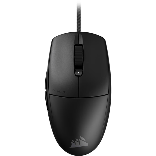 Corsair M55 Ambidextrous Wired Gaming Mouse in Black